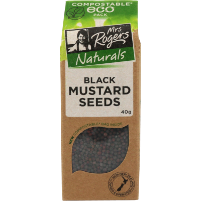 Mrs Rogers Eco Black Mustard Seeds 40g