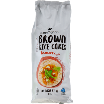 Ceres Organics Tamari Brown Rice Cakes 110g