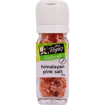 Mrs Rogers Naturals Himalayan Pink Salt Coarse Grinder Small 95g