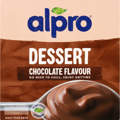 Alpro Chocolate Flavour Plant-Based Dessert 4 x 125g