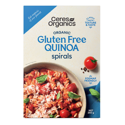 Ceres Organics Gluten Free Quinoa Spirals 250g