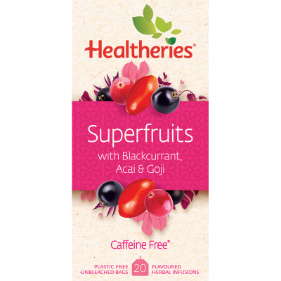 Healtheries Superfruits With Blackcurrant Acai & Goji Tea Bags 20pk