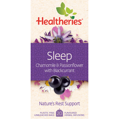 Healtheries Sleep Chamomile & Passionflower With Blackcurrant Tea Bags 20pk