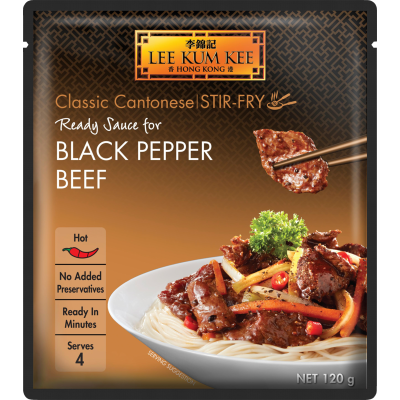 Lee Kum Kee Ready Sauce For Black Pepper Beef 120g