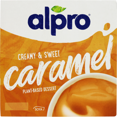 Alpro Creamy & Sweet Caramel Plant-Based Dessert 4 x 125g