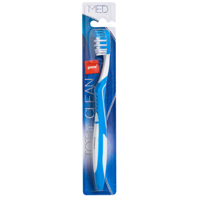 Pams Total Clean Medium Tongue Cleaner Toothbrush 1pk