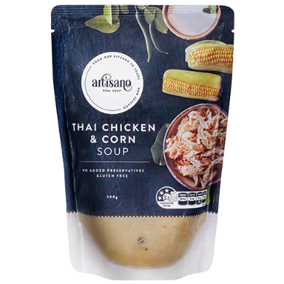 Artisano Thai Chicken & Corn Soup 500g