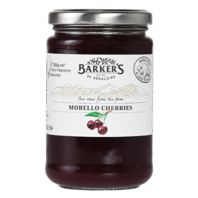 Barker's Morello Cherries Preserve 350g