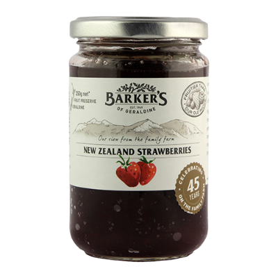 Barker's New Zealand Strawberry Preserve 350g