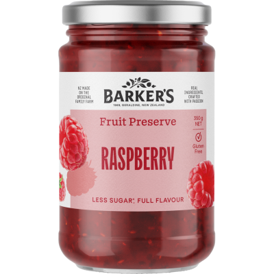 Barker's Raspberry Fruit Preserve 350g