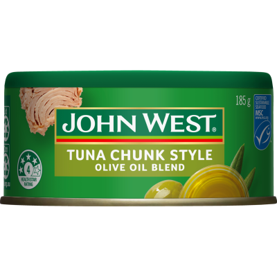 John West Chunk Style Tuna Olive Oil Blend 185g