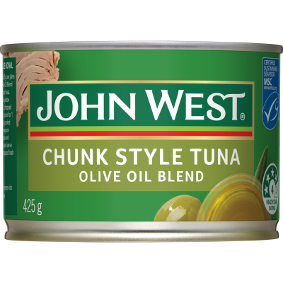 John West Chunk Style Tuna Olive Oil Blend 425g