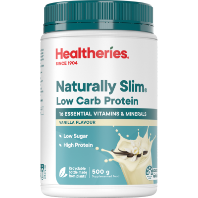 Healtheries Naturally Slim Vanilla Flavour Protein Powder 500g