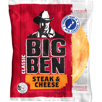 Big Ben Classic Steak & Cheese Pie 170g