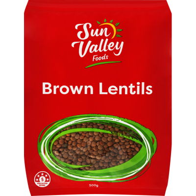 Sun Valley Foods Brown Lentils 500g