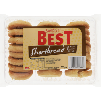 Kaye's Bakery Shortbread Biscuit Bites 24 x 14g