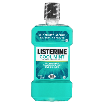 Listerine Cool Mint Antibacterial Mouthwash 1l