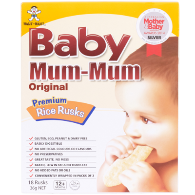 Baby Rice Rusk's Baby Mum-Mum Original Premium Rice Rusks 648g – GoPotatoes