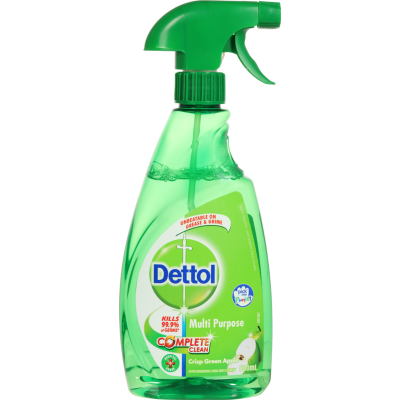 Dettol Crisp Green Apple Multi Purpose Cleaner Antibacterial Spray 500ml