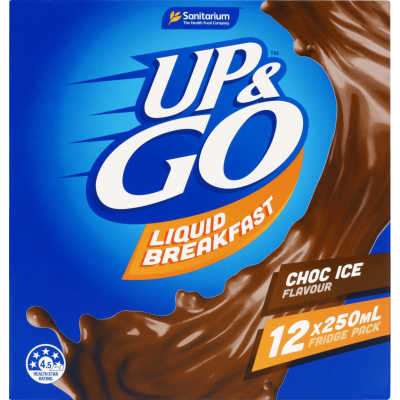 Sanitarium Up & Go Chocolate Flavour Liquid Breakfast 3l