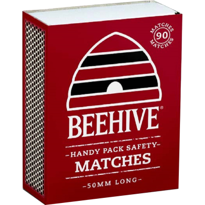 Beehive Longer Safety Matches Handy Pack 3pk