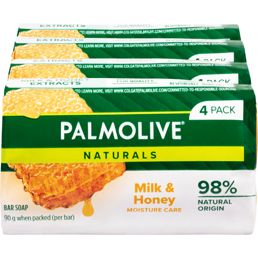 Palmolive Naturals Replenishing Milk & Honey Bar Soap 360g
