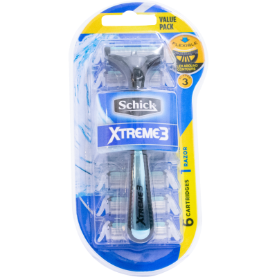 Schick Xtreme 3 Hybrid Disposable Razor System ea