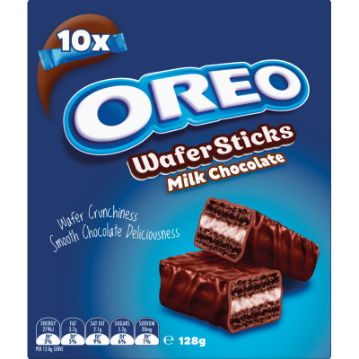 Oreo Milk Chocolate Wafer Sticks 128g
