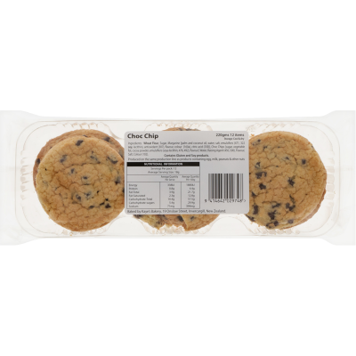 Kaye's Choc Chip Budget Biscuit 12pk