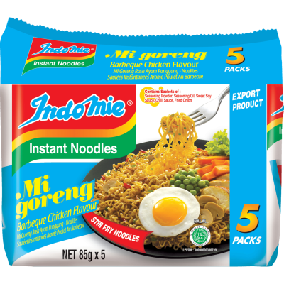 Indomie Mi Goreng BBQ Chicken Instant Noodles 5 x 85g