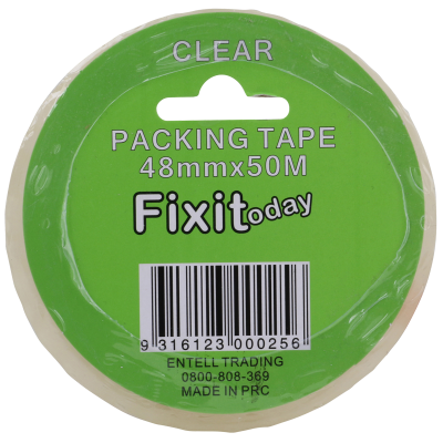 Fix It Today Packaging Tape Clear 48mm 1pk