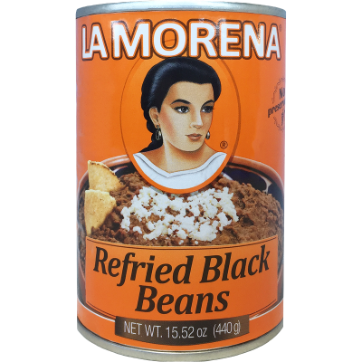 La Morena Black Beans Refried 440g