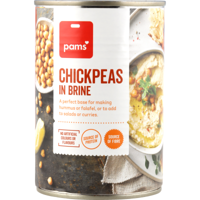 Pams Chick Peas In Brine 400g