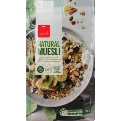 Pams Natural Muesli 650g