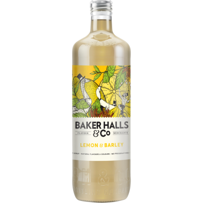 Baker Halls & Co Lemon & Barley Fruit Syrup 700ml