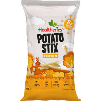 Healtheries Potato Stixs Chicken Snack Foods 8pk