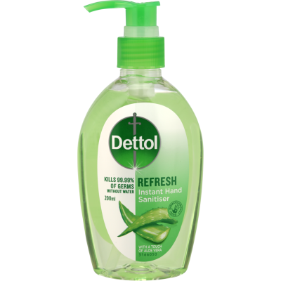 Dettol Healthy Touch Antibacterial Refresh Aloe Vera Instant Hand Sanitiser 200ml