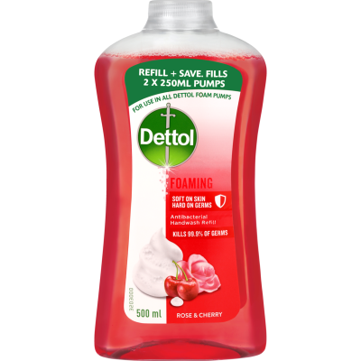 Dettol Rose & Cherry In Bloom Foaming Hand Wash Refill 500ml