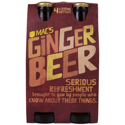 Mac's Ginger Beer Bottles 4 x 330ml