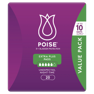 Poise Extra Plus Pads 20pk