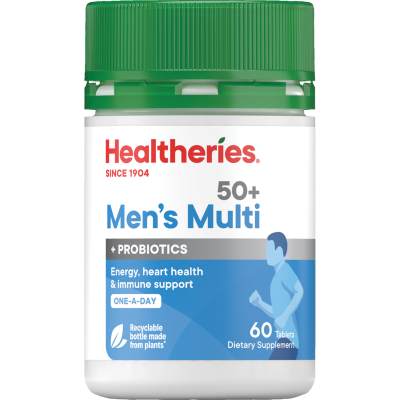 Healtheries Men's 50+ Multi One A Day Tablets 60pk