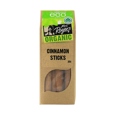 Mrs Rogers Organic Cinnamon Sticks ECO Pack 20g