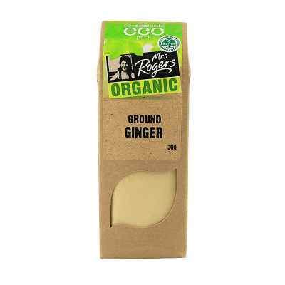 Mrs Rogers Organic Eco Ground Ginger 30g