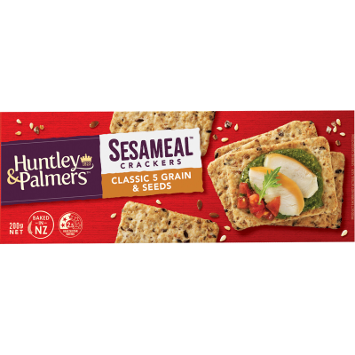 Huntley & Palmers Classic 5 Grain & Seeds Sesameal Crackers 200g