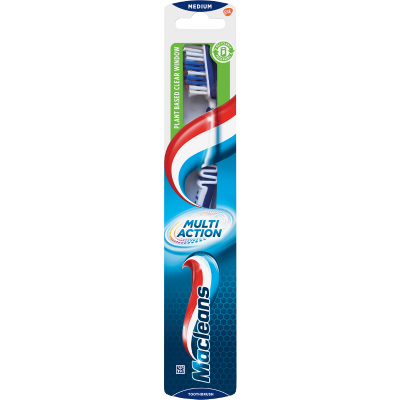 Macleans Multi Action Medium Toothbrush 1pk