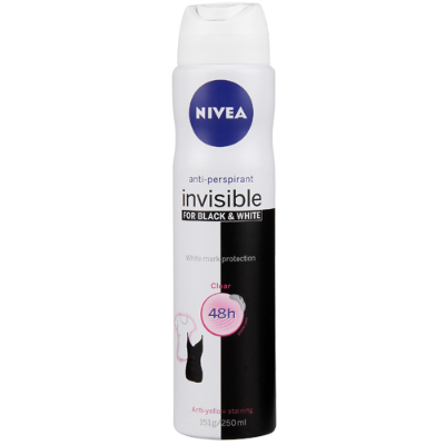 Nivea Black & White Clear Deodorant 250ml