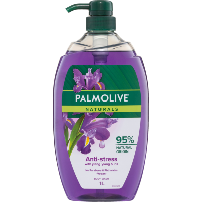 Palmolive Naturals Anti-Stress Ylang Ylang & Iris Body Wash 1l