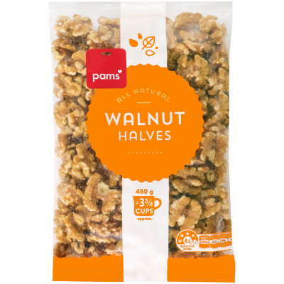 Pams Walnut Halves 450g