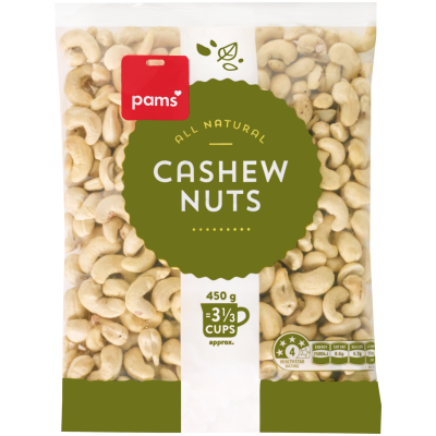 Pams Cashew Nuts 450g
