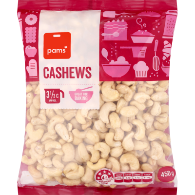 Pams Cashews 450g